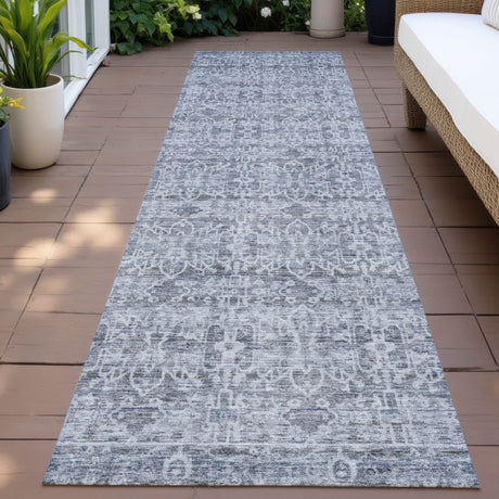 Addison Chantille ACN2152 Stripes Machine Made Transitional Blue Rug