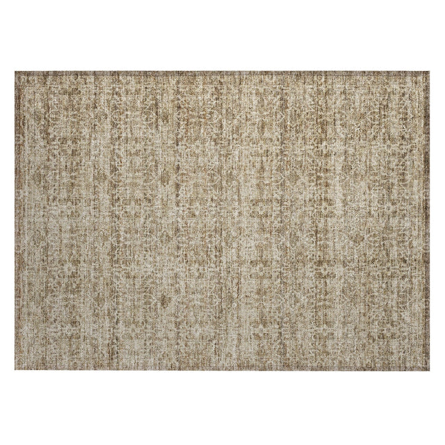 Addison Chantille ACN2152 Stripes Machine Made Transitional Brown Rug
