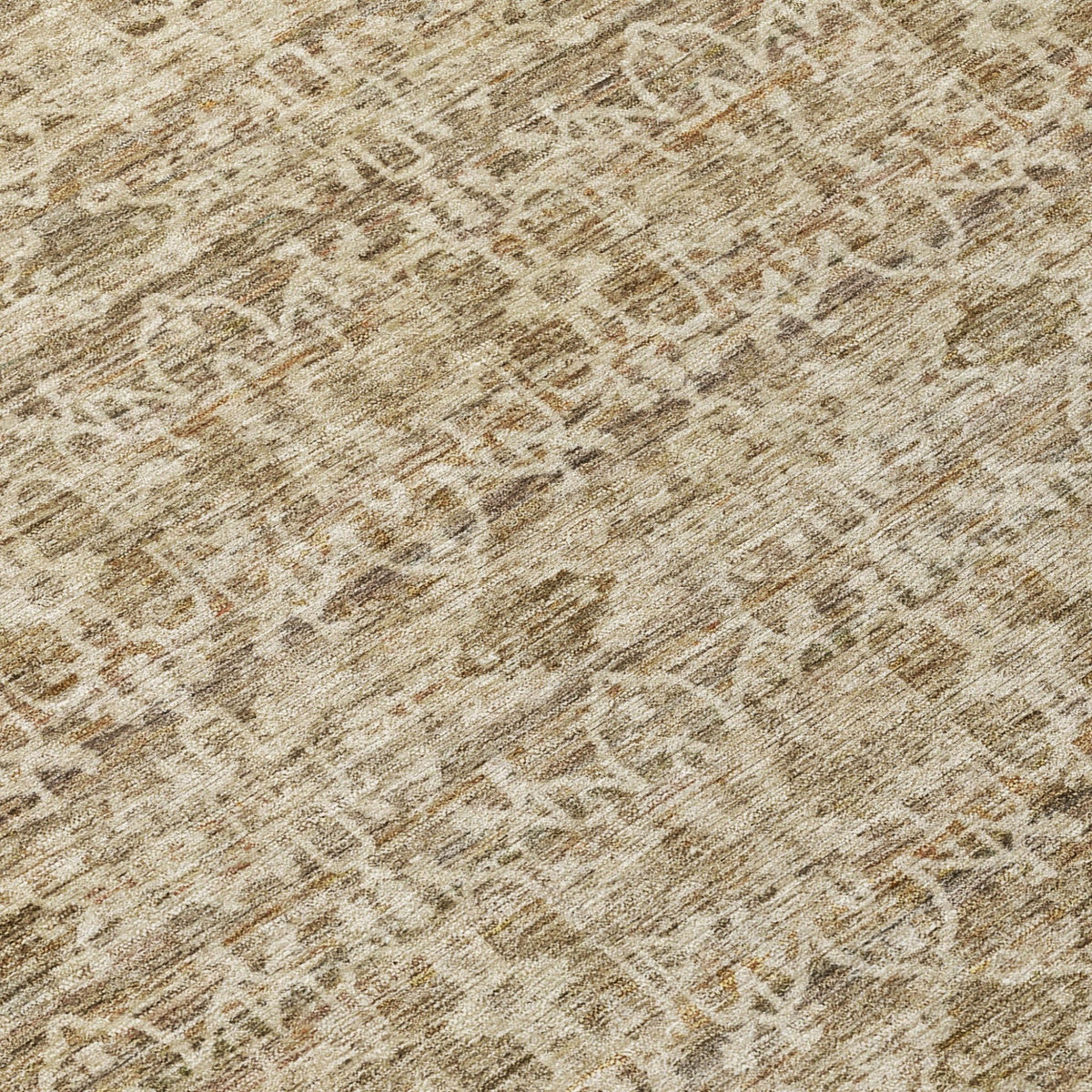 Addison Chantille ACN2152 Stripes Machine Made Transitional Brown Rug