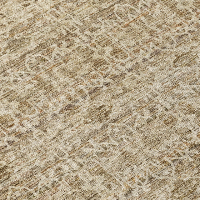Addison Chantille ACN2152 Stripes Machine Made Transitional Brown Rug