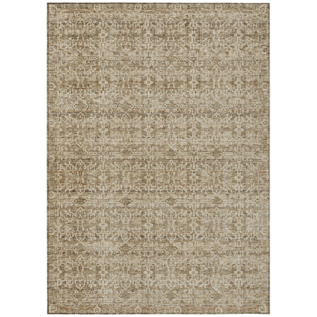 Addison Chantille ACN2152 Stripes Machine Made Transitional Brown Rug