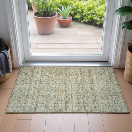 Addison Chantille ACN2152 Stripes Machine Made Transitional Sage Rug