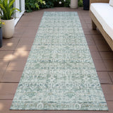 Addison Chantille ACN2152 Stripes Machine Made Transitional Teal Rug