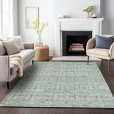 Addison Chantille ACN2152 Stripes Machine Made Transitional Teal Rug