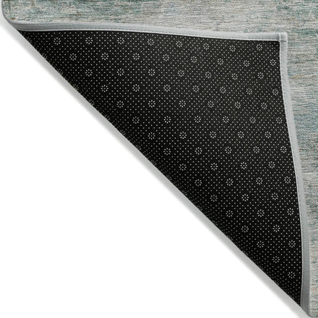 Addison Chantille ACN2154 Stripes Machine Made Transitional Aqua Rug