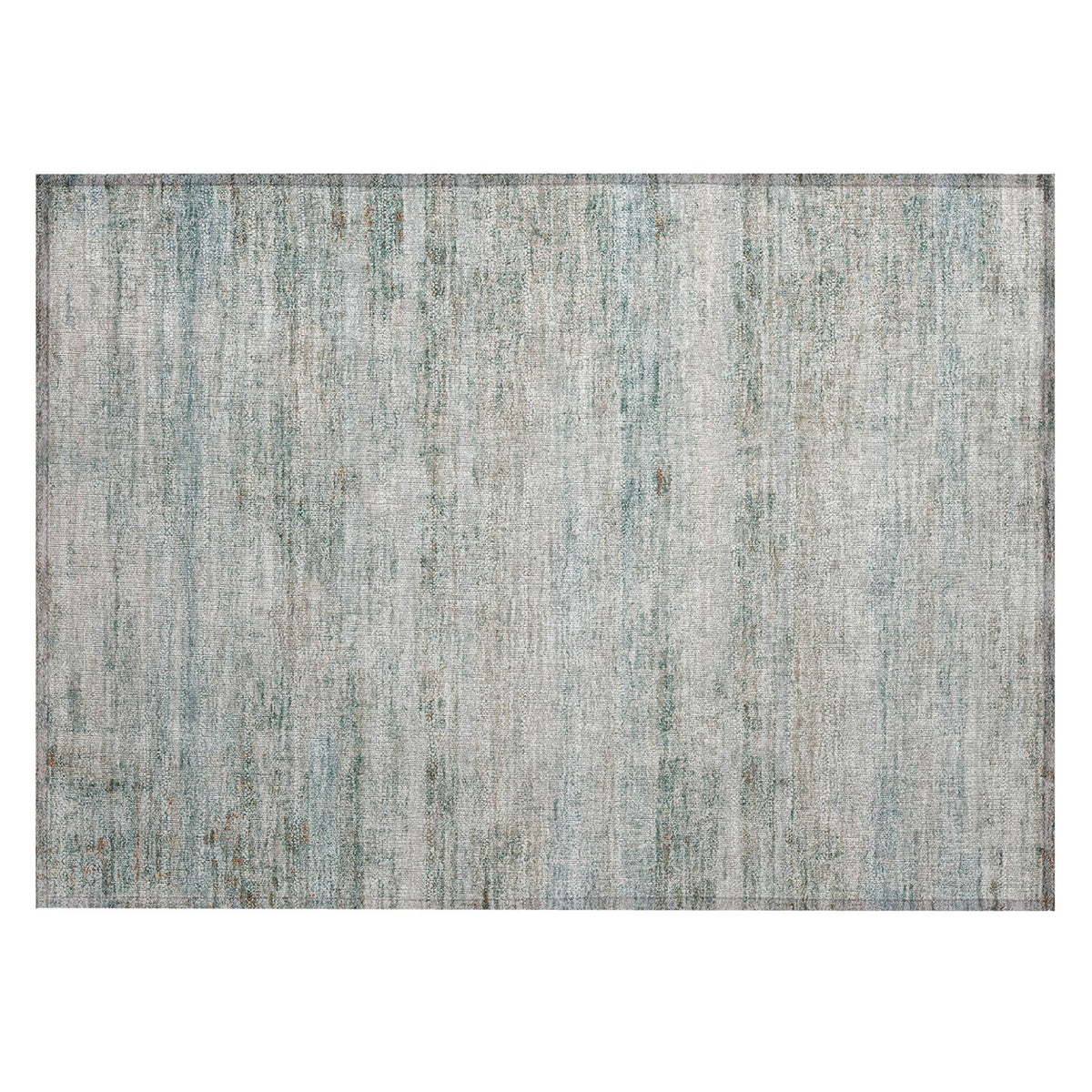 Addison Chantille ACN2154 Stripes Machine Made Transitional Aqua Rug