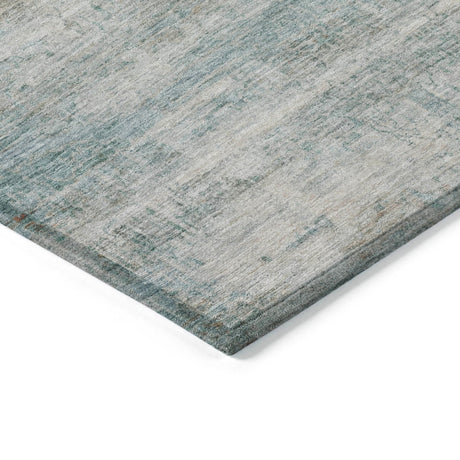 Addison Chantille ACN2154 Stripes Machine Made Transitional Aqua Rug