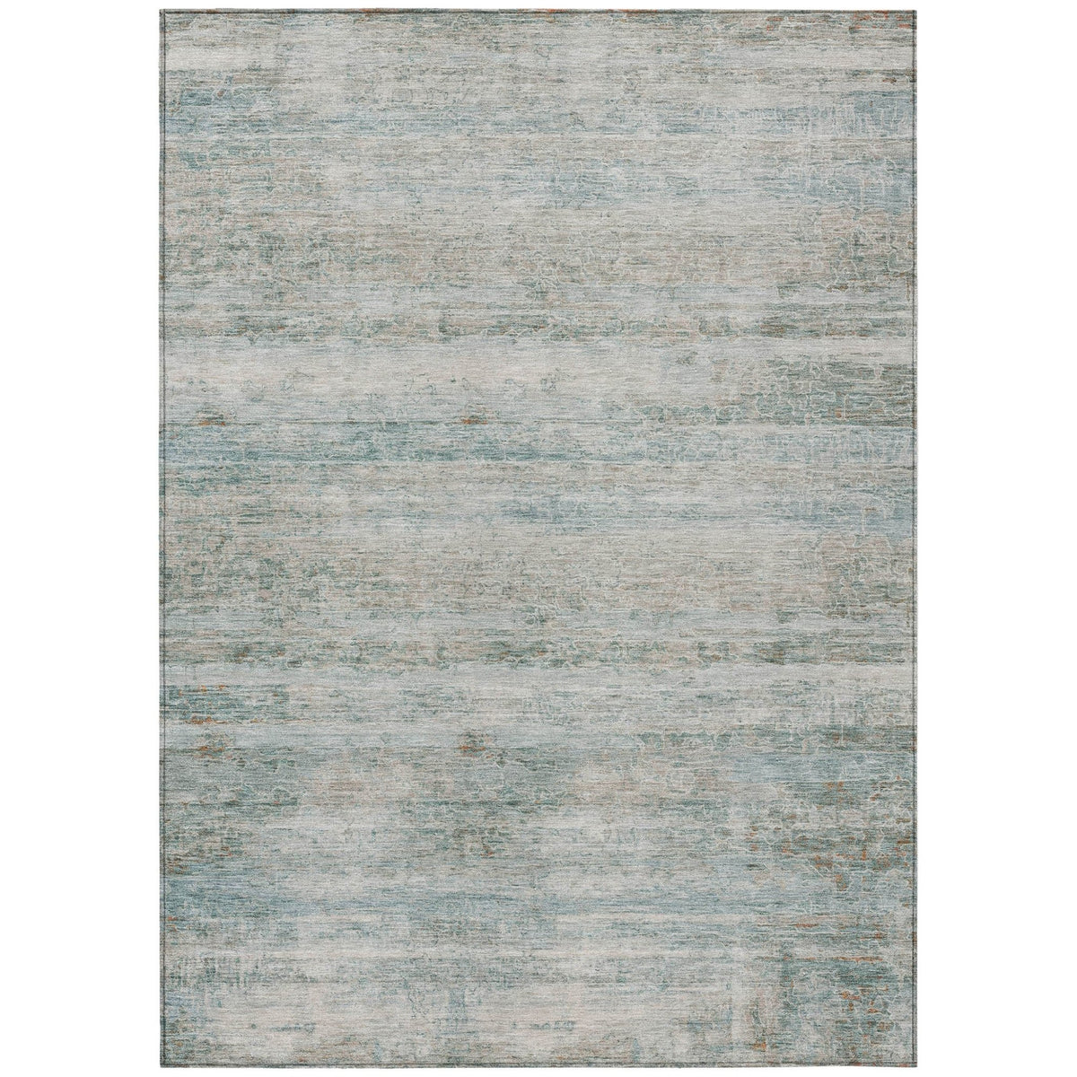 Addison Chantille ACN2154 Stripes Machine Made Transitional Aqua Rug