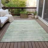Addison Chantille ACN2154 Stripes Machine Made Transitional Green Rug