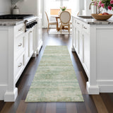 Addison Chantille ACN2154 Stripes Machine Made Transitional Green Rug