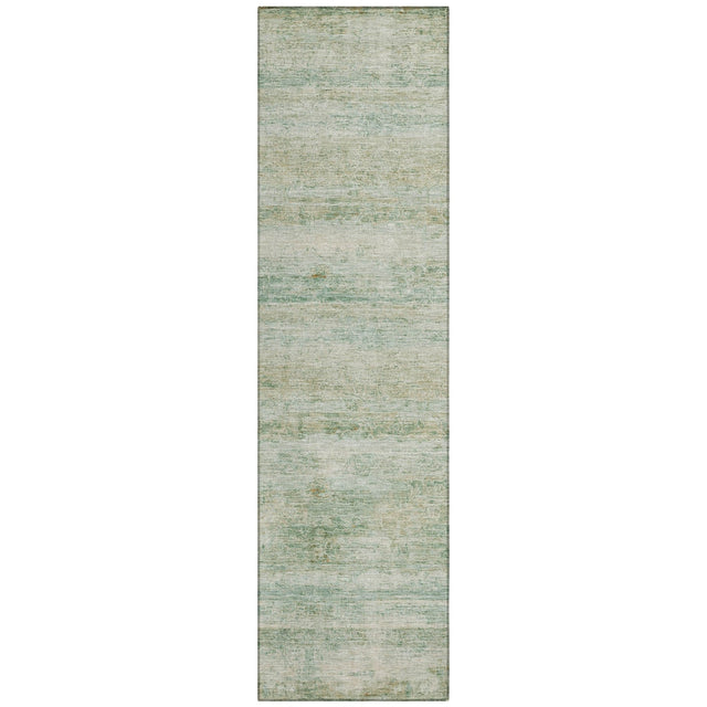 Addison Chantille ACN2154 Stripes Machine Made Transitional Green Rug