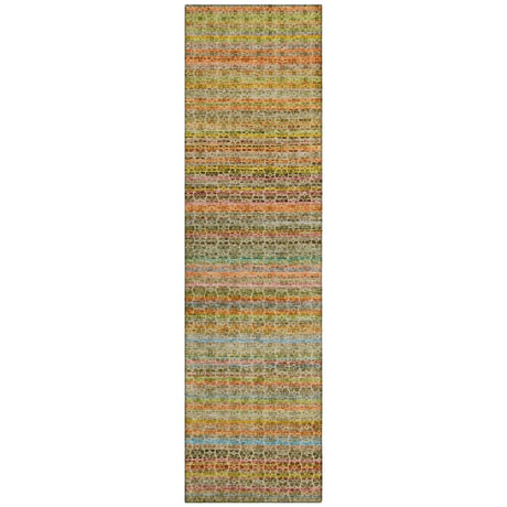 Addison Chantille ACN2155 Stripes Machine Made Transitional Coral Rug