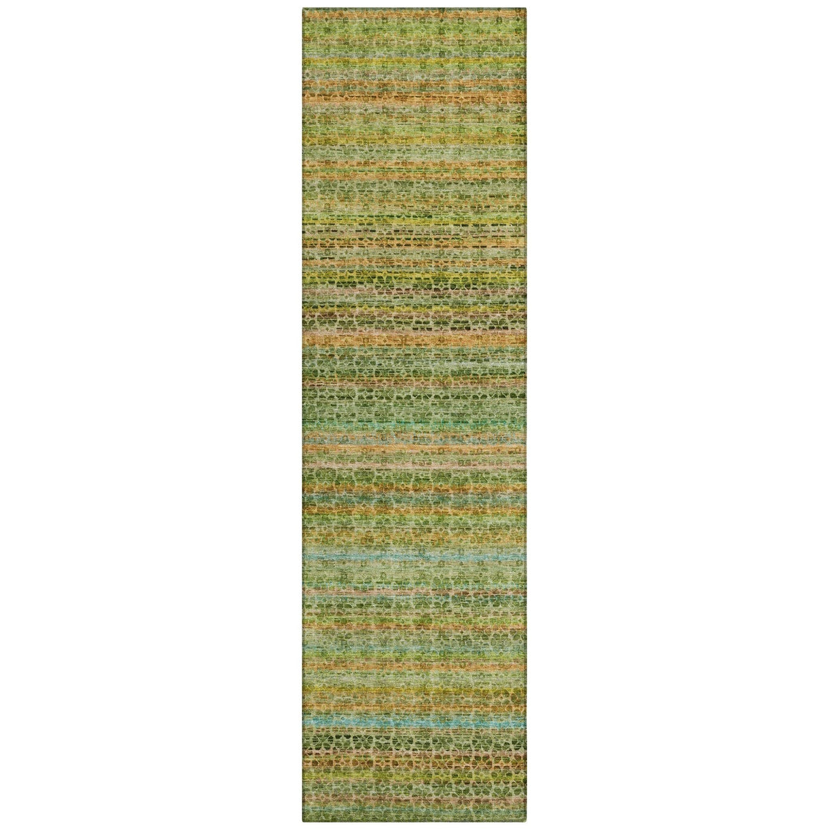 Addison Chantille ACN2155 Stripes Machine Made Transitional Green Rug