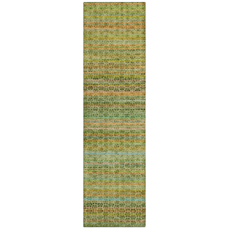 Addison Chantille ACN2155 Stripes Machine Made Transitional Green Rug