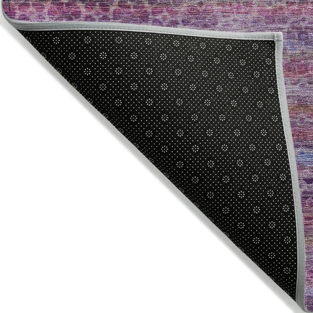 Addison Chantille ACN2155 Stripes Machine Made Transitional Purple Rug
