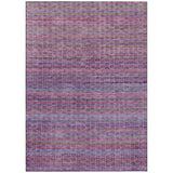 Addison Chantille ACN2155 Stripes Machine Made Transitional Purple Rug