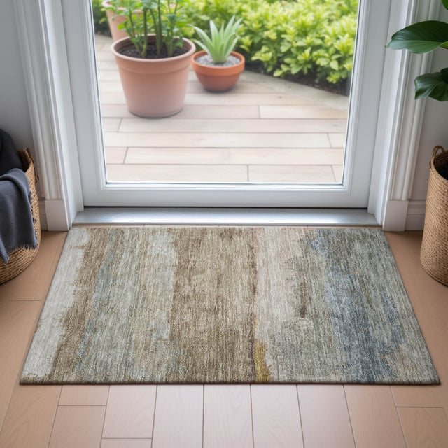 Addison Chantille ACN2156 Modern Machine Made Transitional Beige Rug