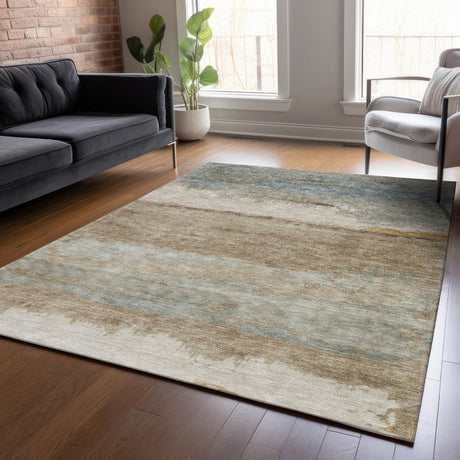 Addison Chantille ACN2156 Modern Machine Made Transitional Beige Rug