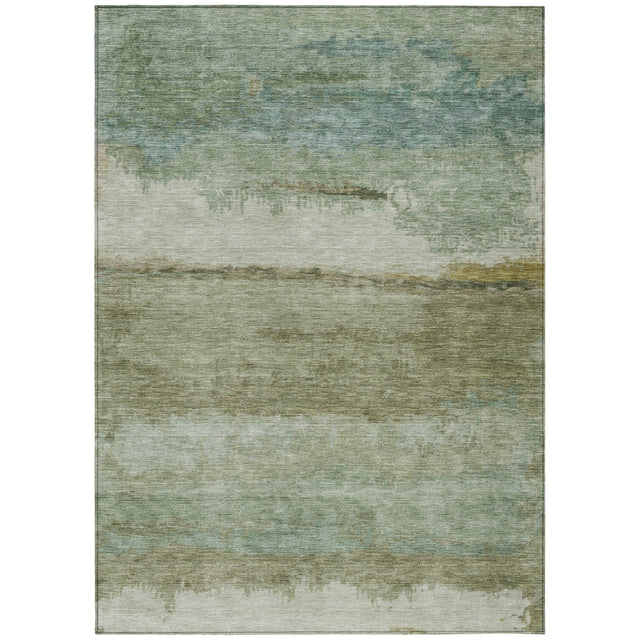 Addison Chantille ACN2156 Modern Machine Made Transitional Green Rug