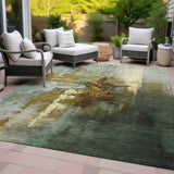 Addison Chantille ACN2157 Abstract Machine Made Transitional Brown Rug