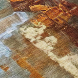 Addison Chantille ACN2157 Abstract Machine Made Transitional Paprika Rug