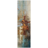 Addison Chantille ACN2157 Abstract Machine Made Transitional Paprika Rug