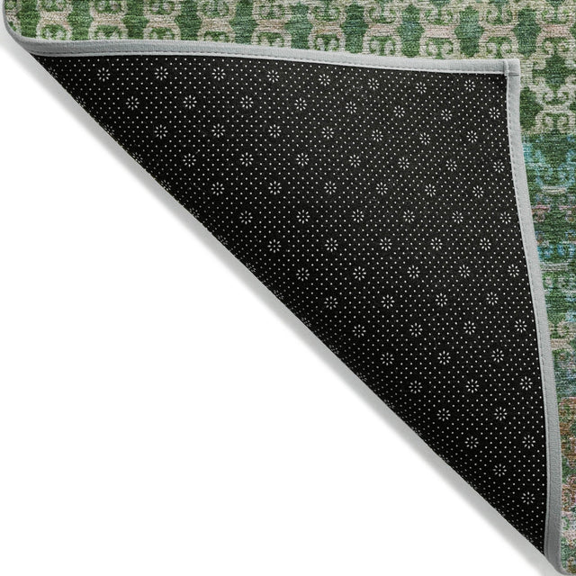 Addison Chantille ACN2158 Abstract Machine Made Transitional Aloe Rug