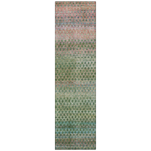 Addison Chantille ACN2158 Abstract Machine Made Transitional Aloe Rug
