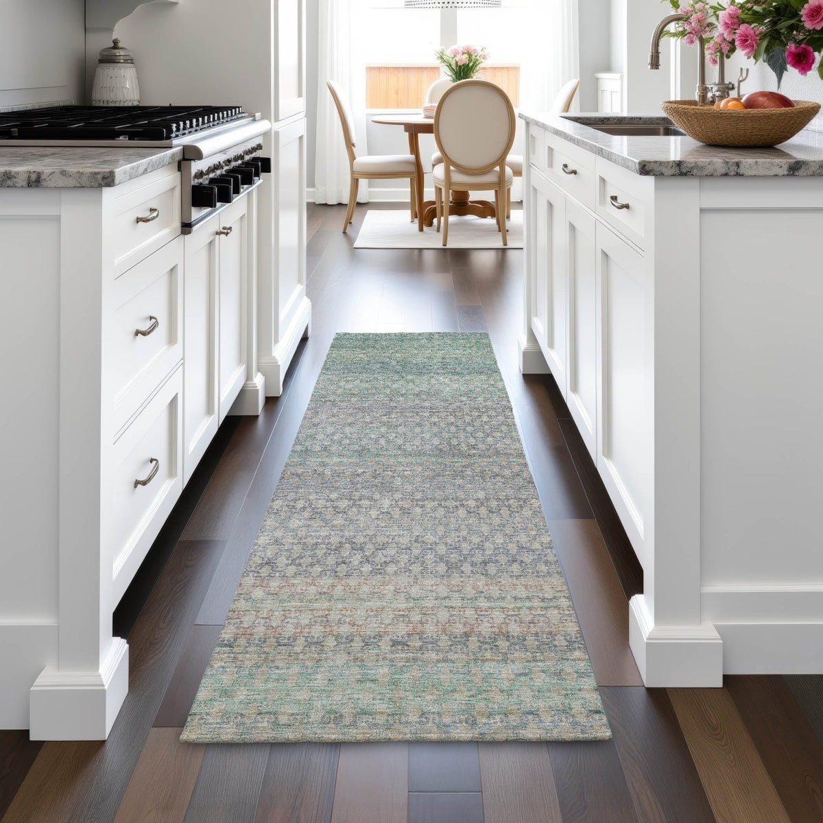 Addison Chantille ACN2158 Abstract Machine Made Transitional Beige Rug
