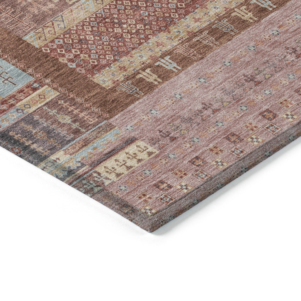 Addison Chantille ACN2160 Stripes Machine Made Transitional Paprika Rug