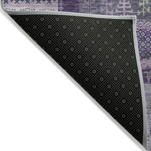 Addison Chantille ACN2160 Stripes Machine Made Transitional Purple Rug