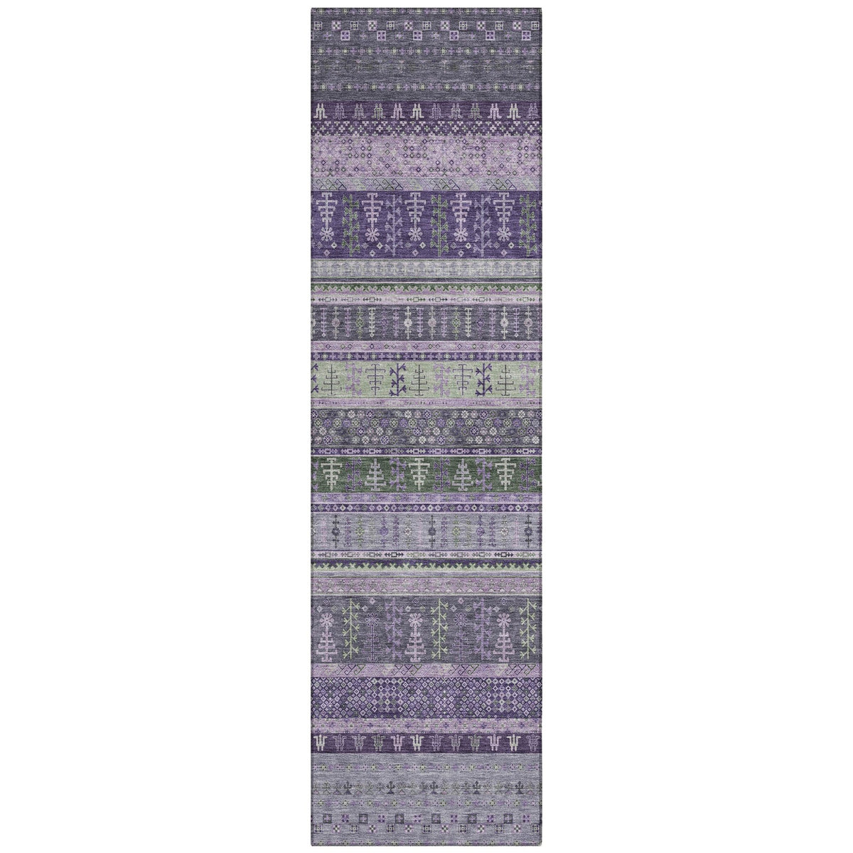 Addison Chantille ACN2160 Stripes Machine Made Transitional Purple Rug