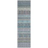 Addison Chantille ACN2160 Stripes Machine Made Transitional Teal Rug