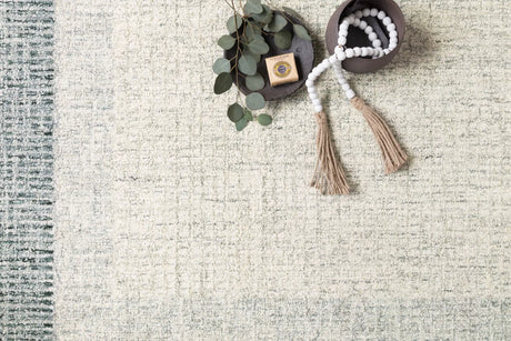 Loloi Rosina Roi-01 Grey/Blue Rugs - styled aerial 1