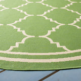 Safavieh Courtyard 6'-7" x 6'-7" Rug in Green / Beige