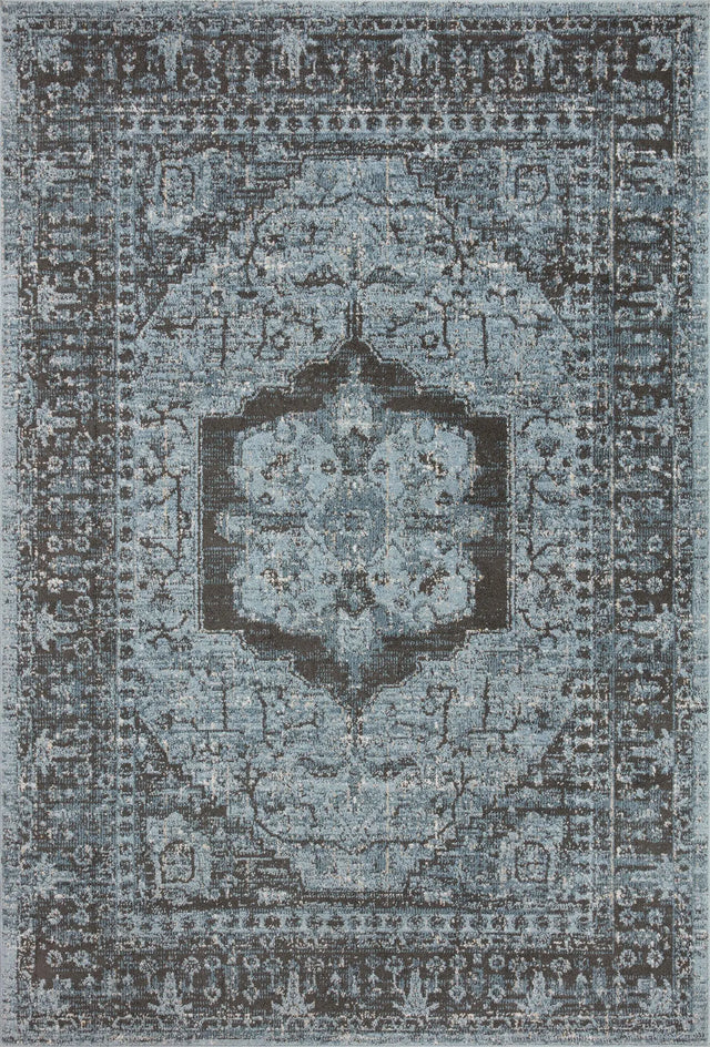 Loloi Odette Odt-08 Sky/Charcoal Rug - main flat