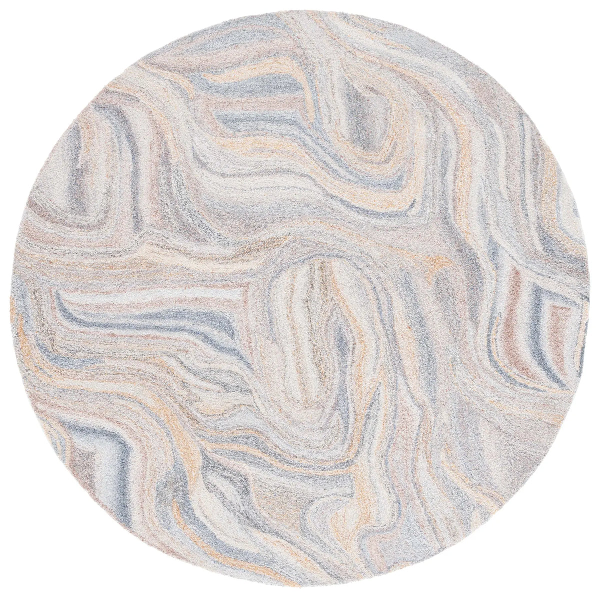 Safavieh Abstract 6'-0" x 6'-0" Rug in Grey / Brown