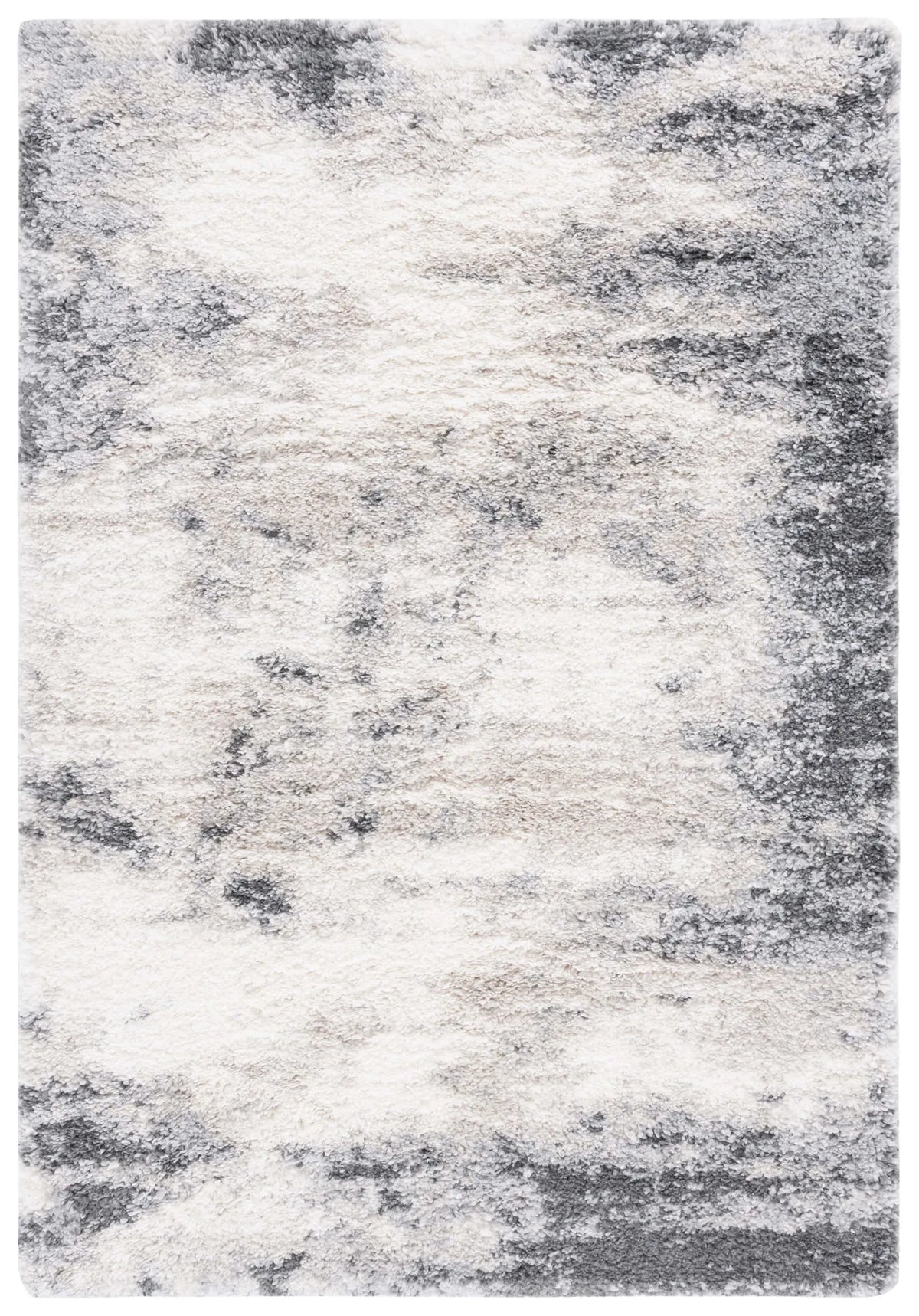 Safavieh Fontana Shag  800 4'-0" x 6'-0" Rug in Ivory / Grey