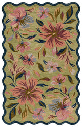 Safavieh Jardin 5'-0" x 8'-0" Rug in Light Green / Blue