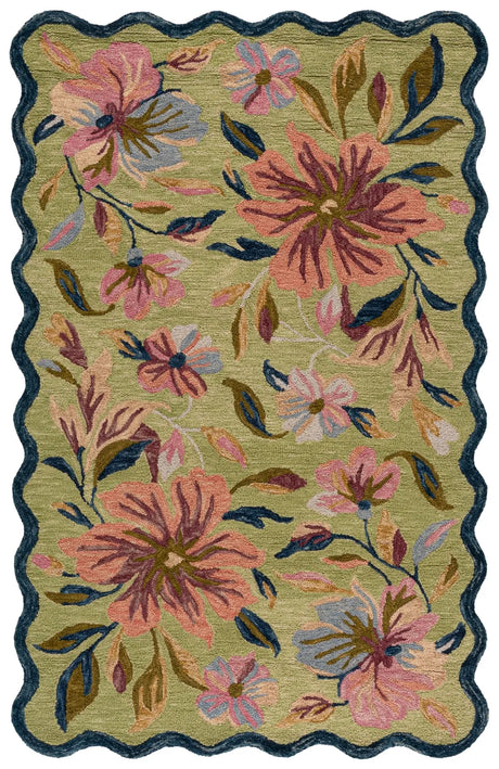 Safavieh Jardin 5'-0" x 8'-0" Rug in Light Green / Blue