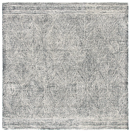 Safavieh Abstract 6'-0" x 6'-0" Rug in Ivory / Charcoal