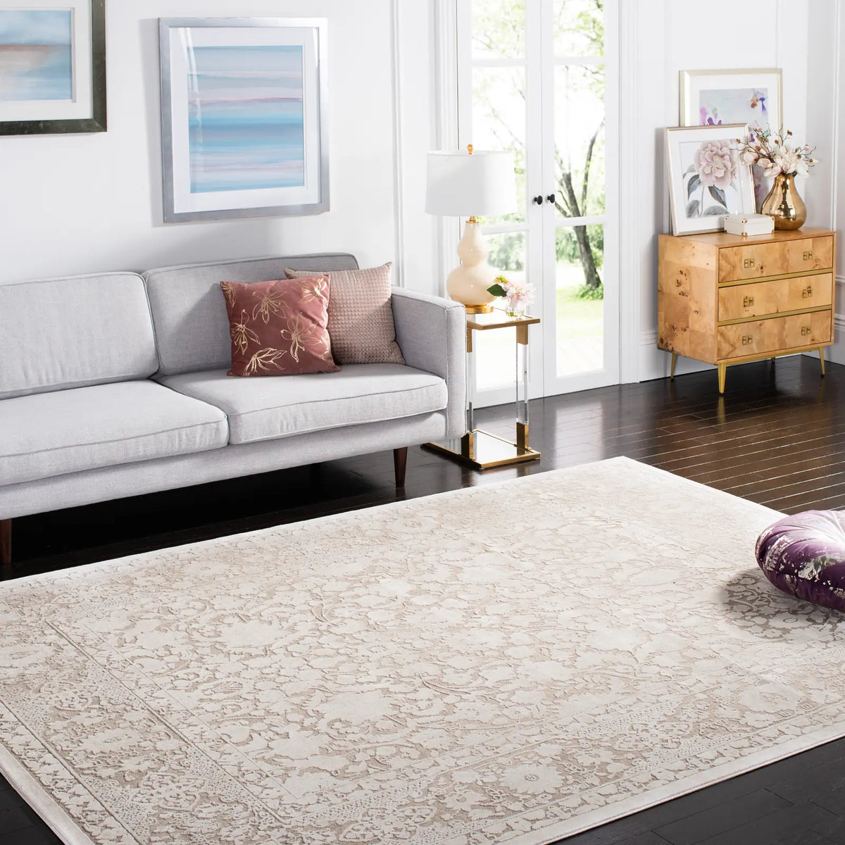 Safavieh Reflection 10'-0" x 14'-0" Rug in Beige / Cream