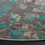 Safavieh Monaco 5'-0" x 5'-0" Rug in Grey / Light Blue