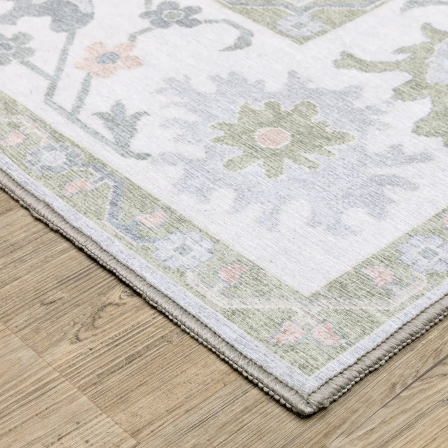 Oriental Weavers Sphinx Addison ADD06 Green Rugs - corner detail