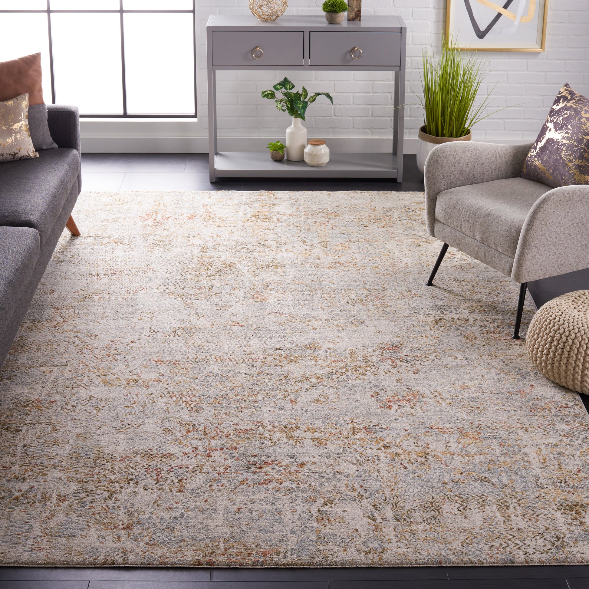 Safavieh Adrianna Adn206M Blue/Gold Area Rug