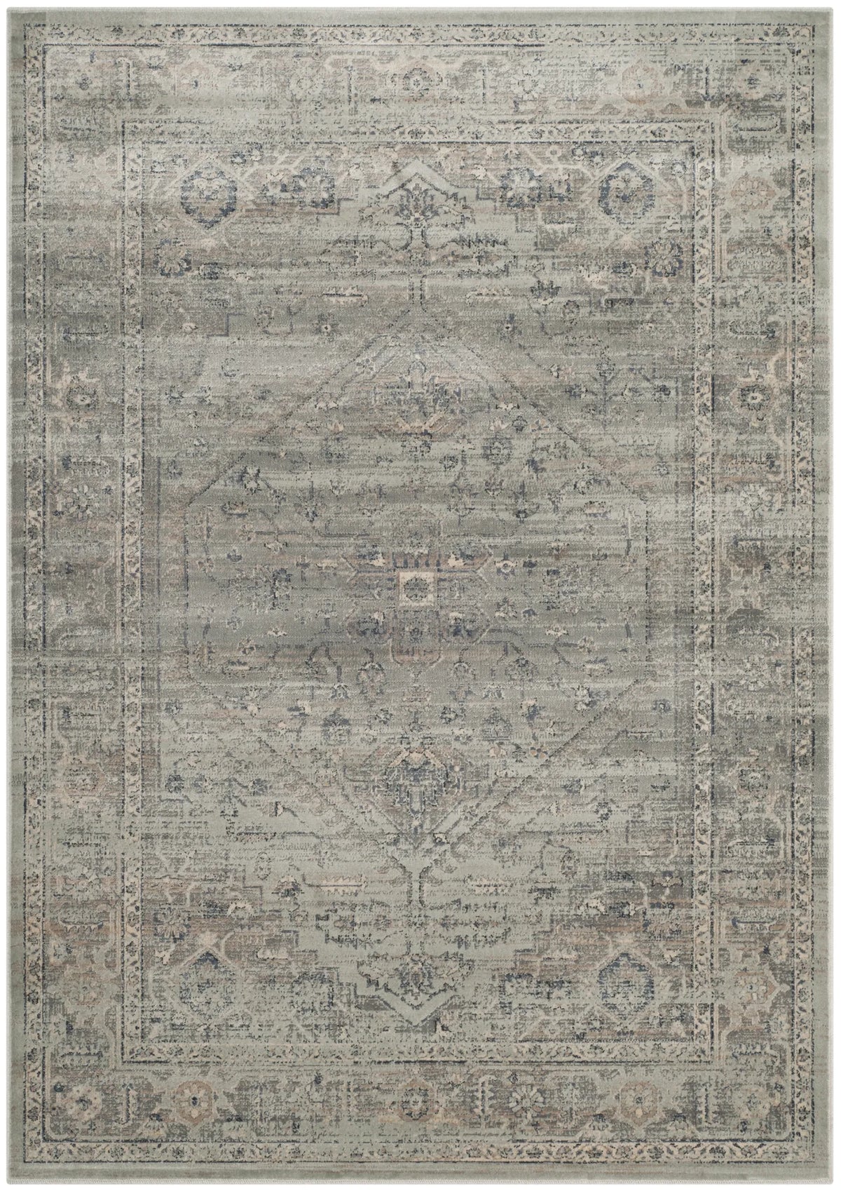 Safavieh Vintage 4'-0" x 5'-7" Rug in Light Blue