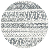 Safavieh Abstract 6'-0" x 6'-0" Rug in Ivory / Black