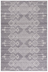 Safavieh Kilim 4'-0" x 6'-0" Rug in Grey / Ivory