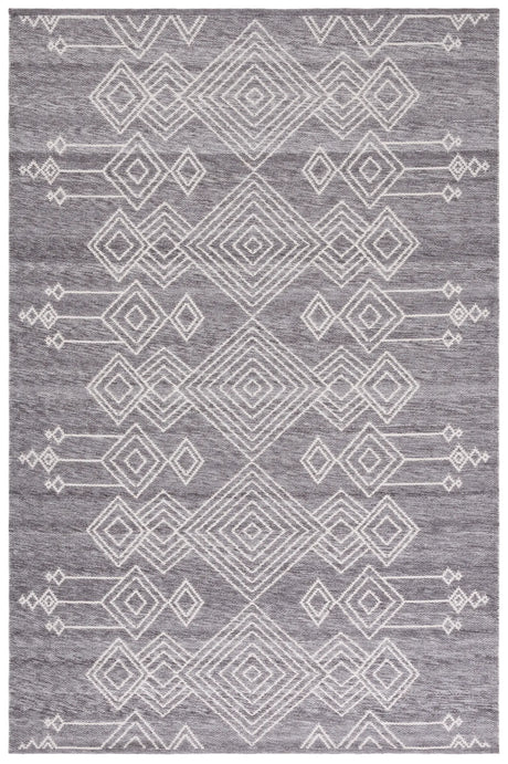 Safavieh Kilim 4'-0" x 6'-0" Rug in Grey / Ivory