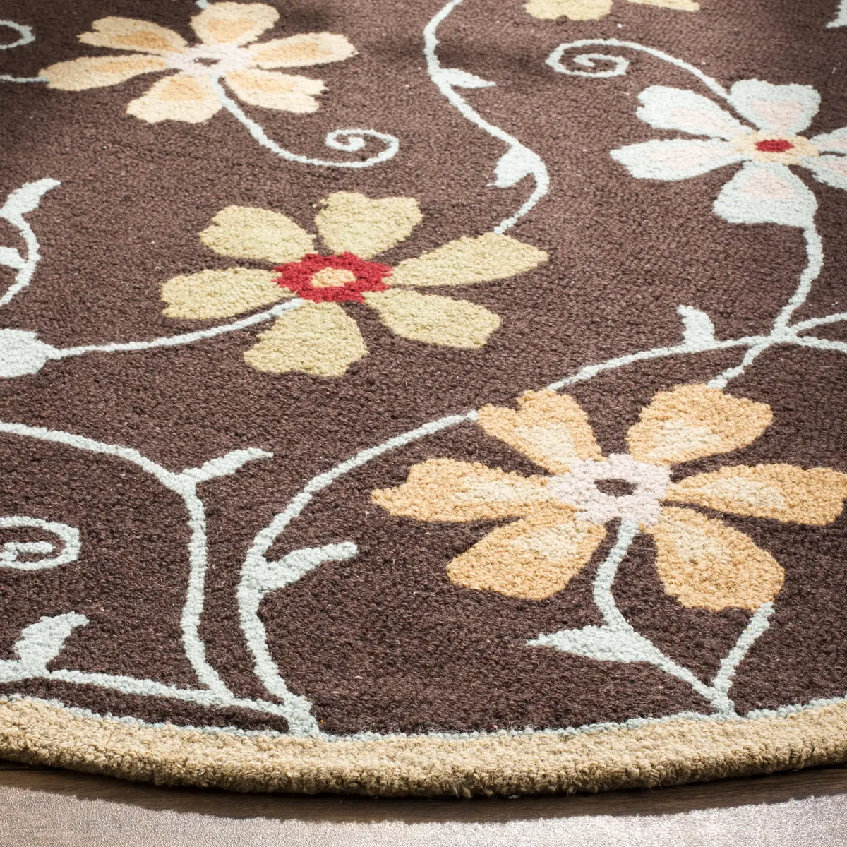 Safavieh Blossom 6'-0" x 6'-0" Rug in Brown / Multi